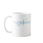 Blue Monogram N Mugs