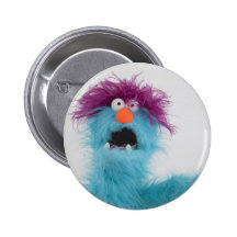 Blue Monster Badge Pin