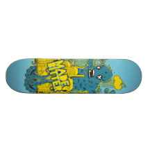 Blue Monster Deck from Made By Bitter Skateboard Deck