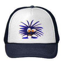 Blue monster mesh hat