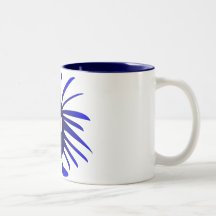 Blue monster mug