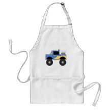 Blue Monster Truck Tshirts and Gifts Aprons
