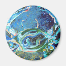 Blue Moods Fridge Magnet