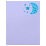 Blue Moon and Striped Stars Letterhead Design