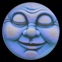 Blue Moon art plate by Whimzwhirled plates