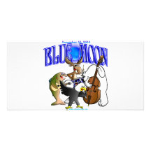 BLUE MOON BAND PHOTO GREETING CARD