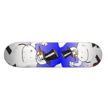 blue moon SNOWMAN Skate Boards