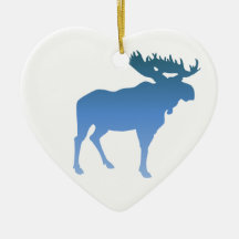 Blue Moose Ornaments
