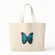 Blue Morpho Butterfly Canvas Bags