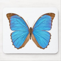 Blue Morpho Butterfly (Menelaus Blue Morpho, Morph Mouse Pads