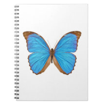 Blue Morpho Butterfly (Menelaus Blue Morpho, Morph Spiral Notebook