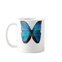 Blue Morpho Butterfly Coffee Mugs