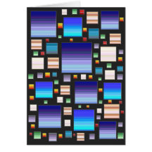 Blue Mosaic Card
