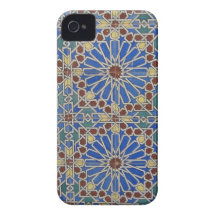 Blue Mosaic iPhone 4 Cover