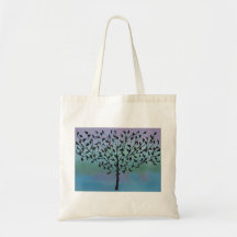 Blue Mosaic Tree Bags