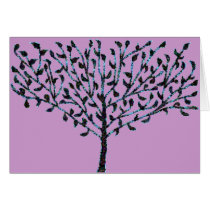 Blue Mosaic Tree Cards