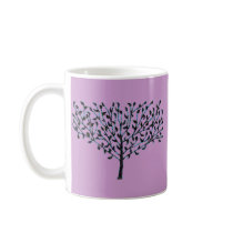 Blue Mosaic Tree Coffee Mug