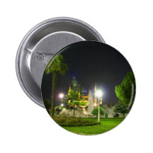 Blue Mosque At  Night. Pinback Button