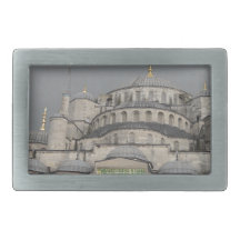 Blue Mosque in Istanbul, Turkey Rectangular Belt Buckles