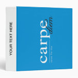 Blue Motivational Inspirational Quote 3 Ring Binders
