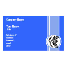 Blue Motocross; Dirt Bike Business Card Template