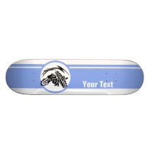 Blue Motocross; Dirt Bike Skateboard Decks