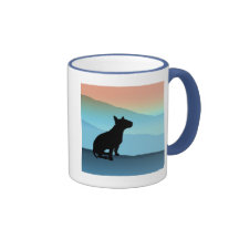 Blue Mountains Bull Terrier Coffee Mug