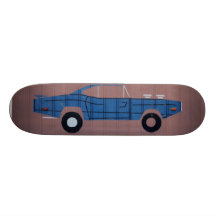 Blue Muscle Car Skateboard