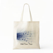 Blue Music Explosion on White Bags