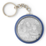 Blue Music Key Chains