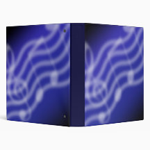 Blue Music Vinyl Binder