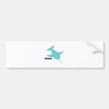Blue Narwal | Stoopid Goat Bumper Stickers