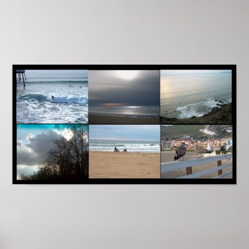 blue nature photo art poster
