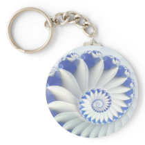 Blue Nautilus Keychains