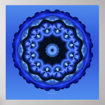 Blue Neon Poster