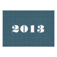 Blue New Grad 2013 or Any Year G312 Invitation