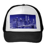Blue New York City Night Mesh Hat