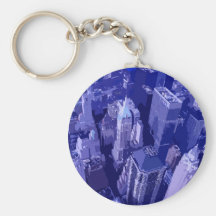 Blue New York Key Chain