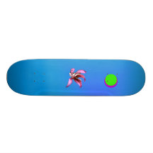 Blue night wax moon skateboard deck