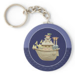 Blue Noah's Ark Key Chain