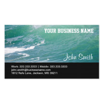 Blue Ocean Waves business card