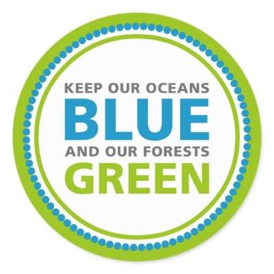 Blue Oceans, Green Forests sticker by BluePlanet