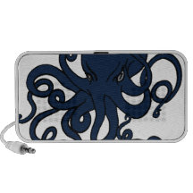 Blue Octopus Custom Design Travel Speakers