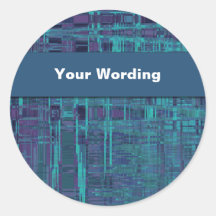 Blue Odyssey - customizable template Sticker