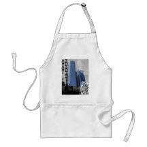 Blue Office Buildings Apron