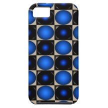 Blue Optical Illusion Chess Board CricketDiane iPhone 5 Case