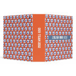 Blue Orange Soccer Binder