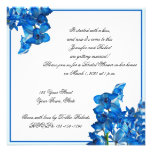 Blue Orchid Bridal Shower Invitation