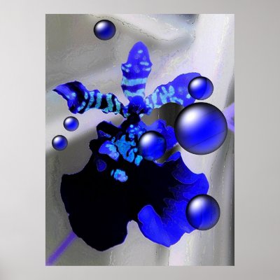 Blue Orchid Print by Floral_Dreamsnet