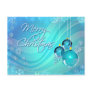BLUE ORNAMENTS & SNOWFLAKES by SHARON SHARPE Postcards